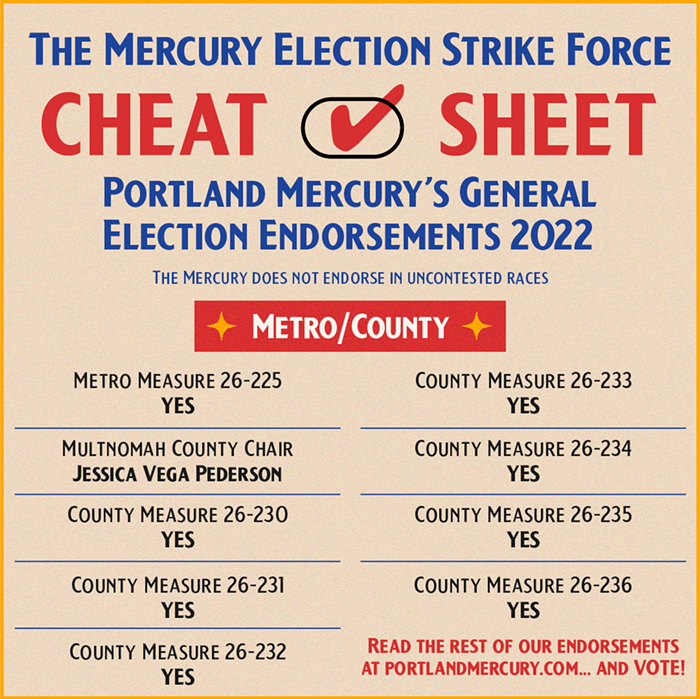 Cut Through the Crap and Vote Lickety-Split with the <em>Mercury</em>'s Election CHEAT SHEET!